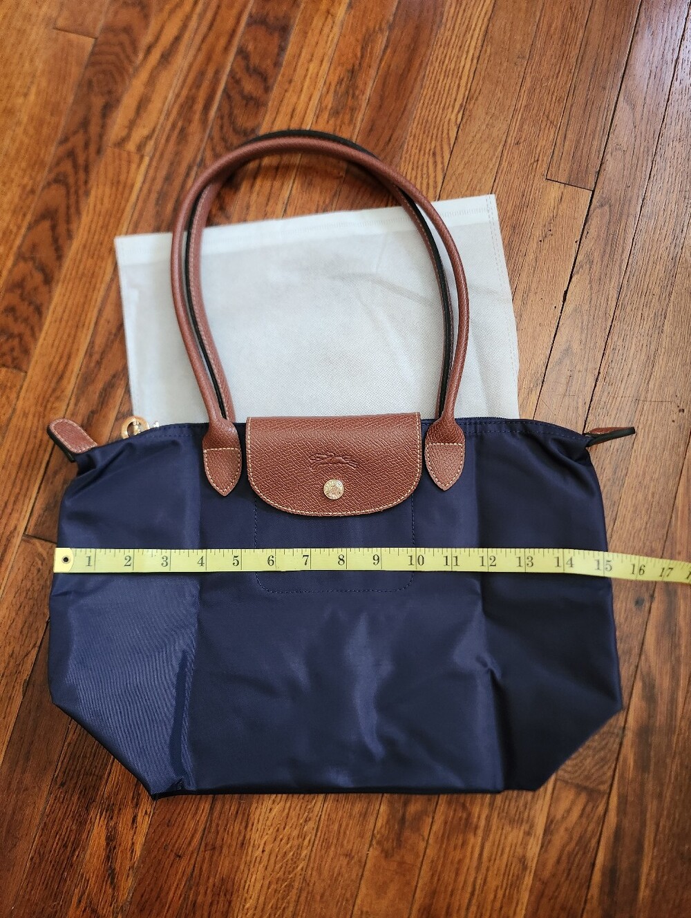 Longchamp Navy Blue MEDIUM tote Bag NWT - Picture 7 of 10